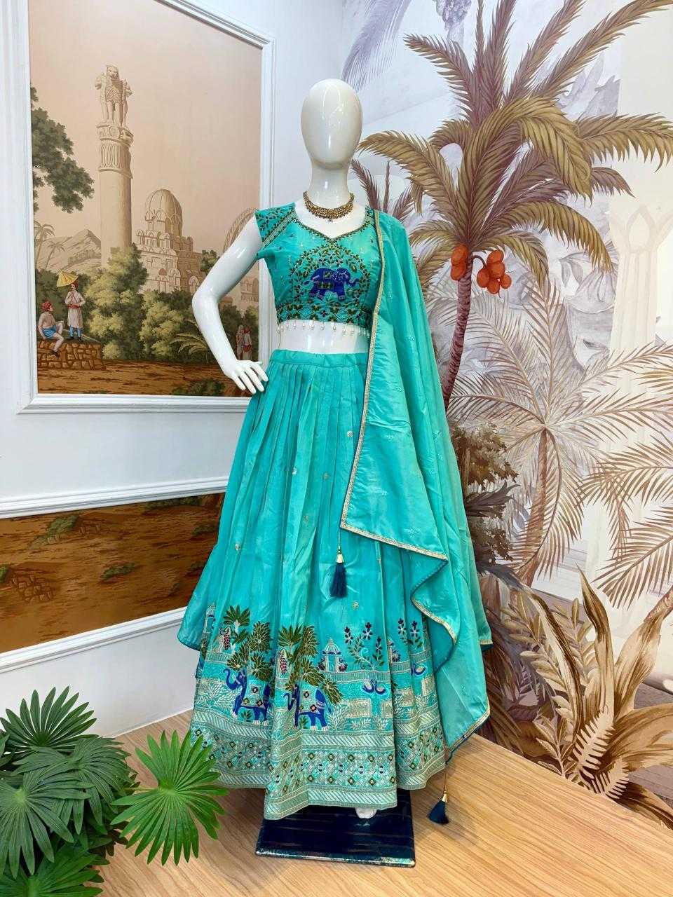 Ynf Shimmer silk RIN215 33 Lehengas Wholesale Designer Lehenga Embroidered Lehenga Heavy Lehenga Manufacturer- Kapda Export