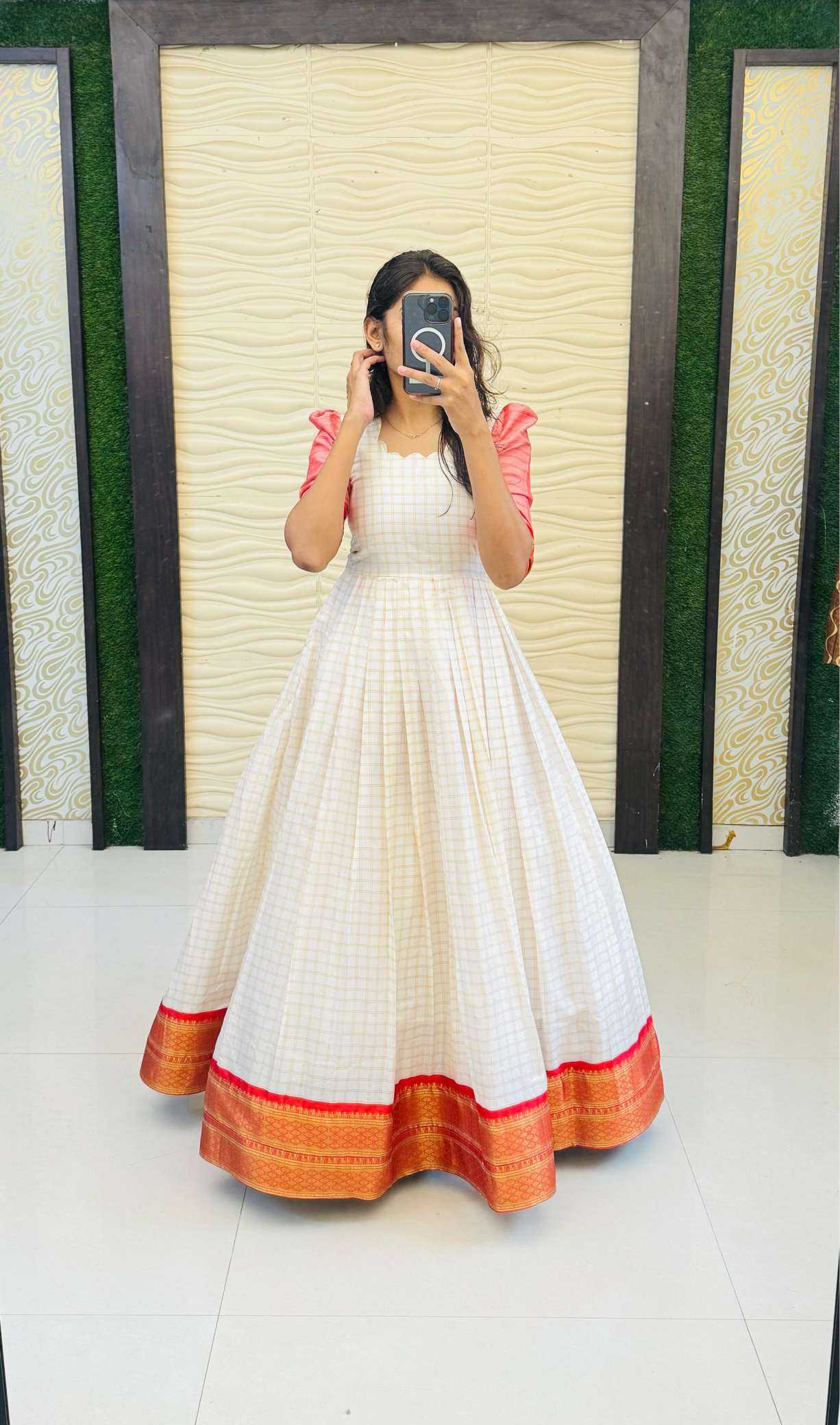 Ynf Silk Cotton RIN235 BHAVYA Gowns Plus Size Collections Wholesale Fancy Gowns Silk Gowns Simple Gowns Manufacturer- Kapda Export