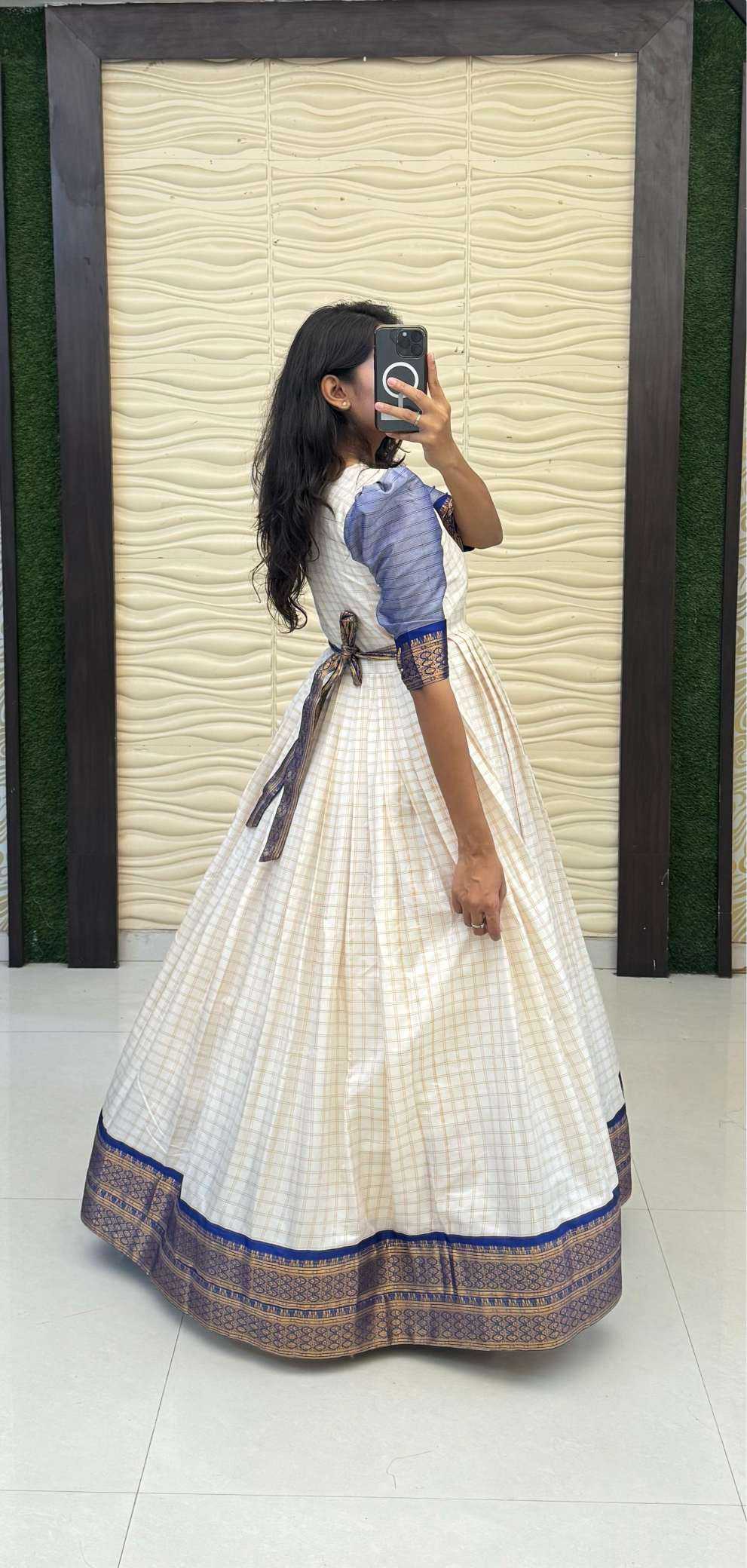 Ynf Silk Cotton RIN235 BHAVYA Gowns Plus Size Collections Wholesale Fancy Gowns Silk Gowns Simple Gowns Manufacturer- Kapda Export