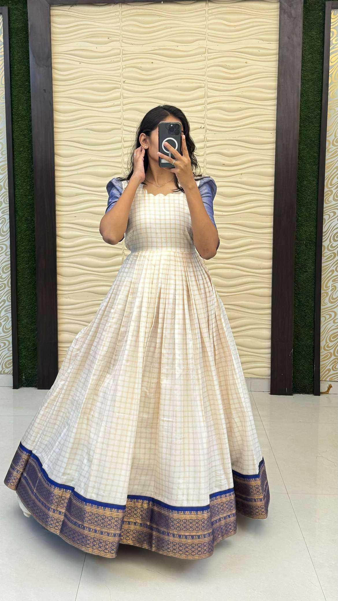 Ynf Silk Cotton RIN235 BHAVYA Gowns Plus Size Collections Wholesale Fancy Gowns Silk Gowns Simple Gowns Manufacturer- Kapda Export