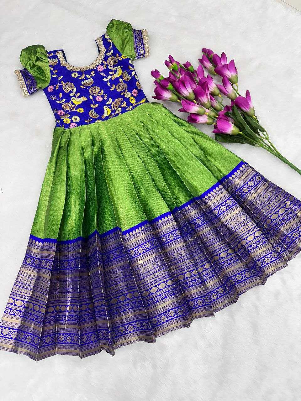Ynf Silk RIN161 MANYA Kids Wear Wholesale Kids Gown Kids Frocks Girls Frock Manufacturer- Kapda Export