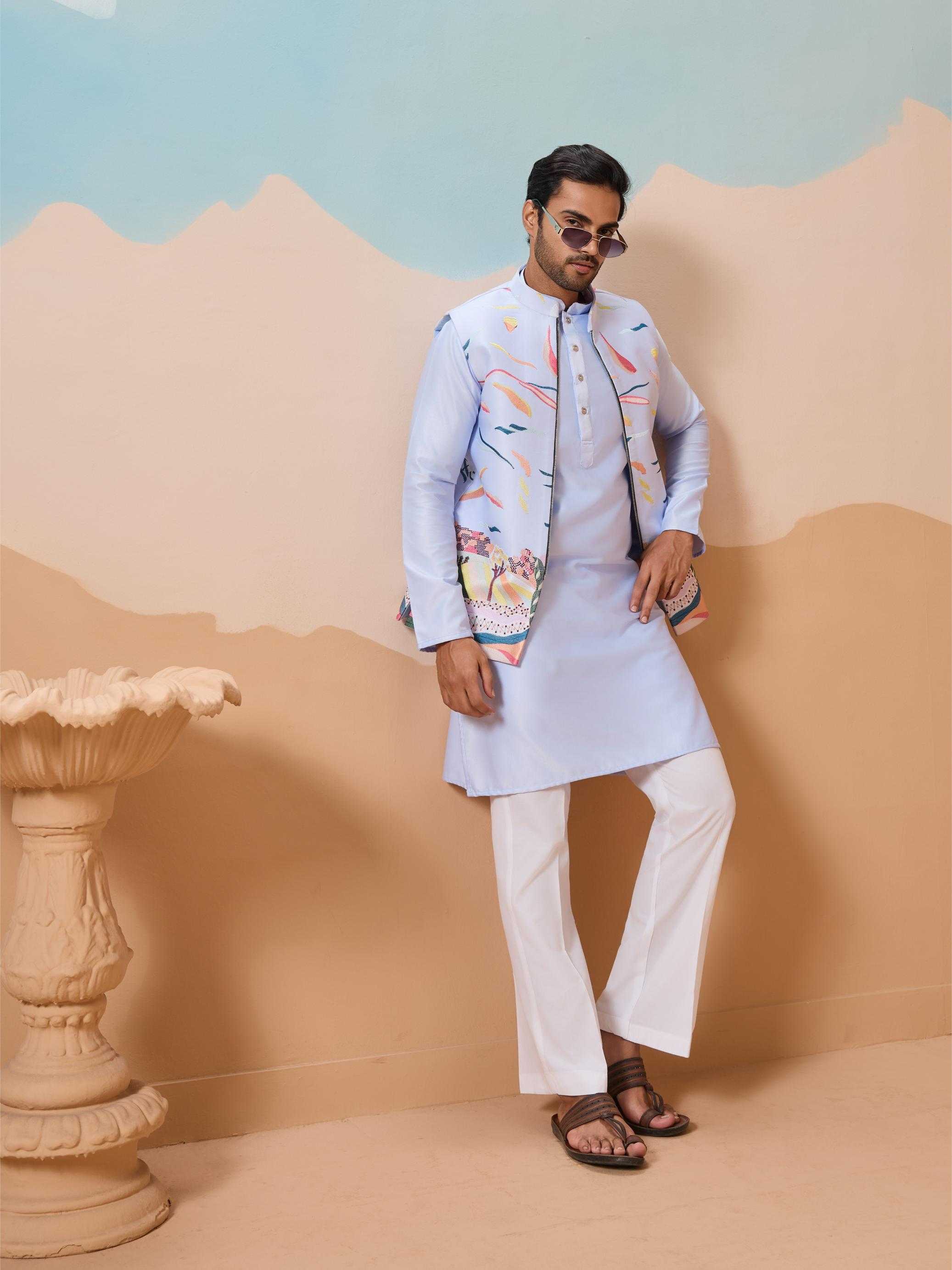 Ynf Silk RIN202 CARNIVAL Mens Wear Wholesale Mens Kurta Pyjama Silk Kurta Men Wedding kurta Manufacturer- Kapda Export