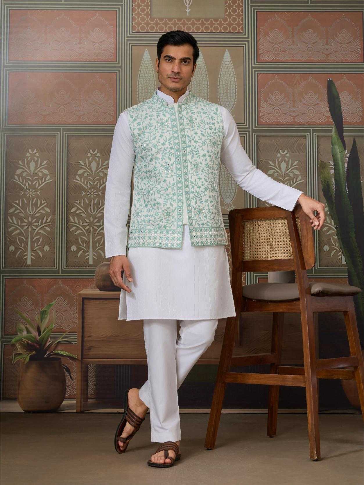 Ynf Silk RIN202 ROYAL DRAPE - 3 Mens Wear Wholesale Mens Kurta Pyjama Silk Kurta Men Wedding kurta Manufacturer- Kapda Export