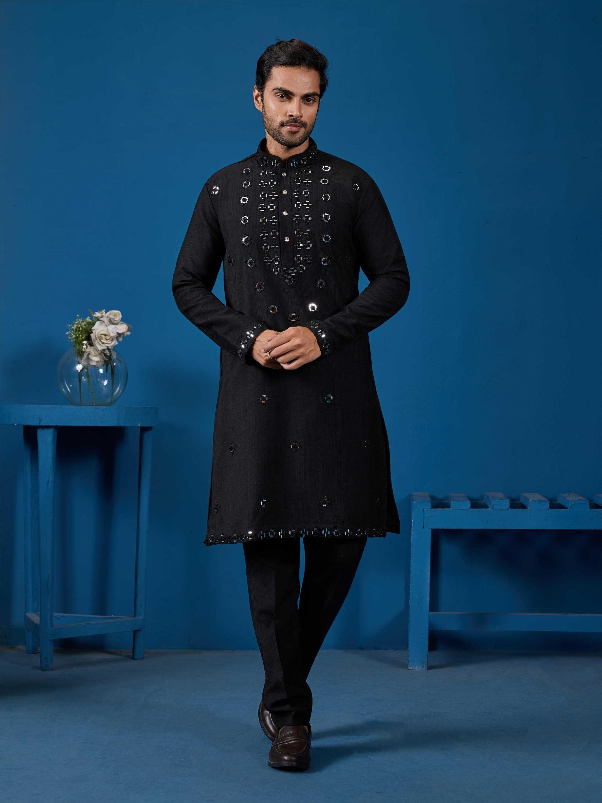 Ynf Silk RIN202 ROYAL OCCASIONS Mens Wear Wholesale Mens Kurta Pyjama Silk Kurta Men Wedding kurta Manufacturer- Kapda Export