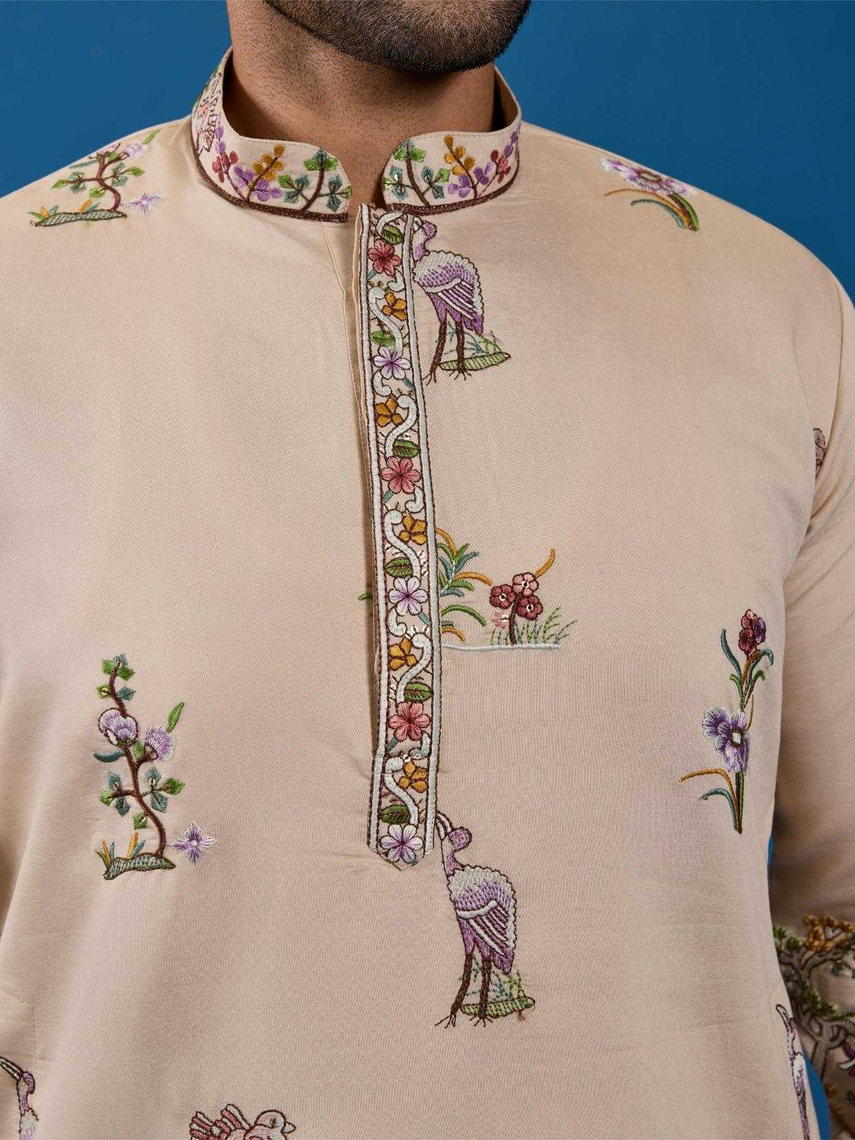 Ynf Silk RIN202 VANTARA VOGUE Mens Wear Wholesale Mens Kurta Pyjama Silk Kurta Men Wedding kurta Manufacturer- Kapda Export