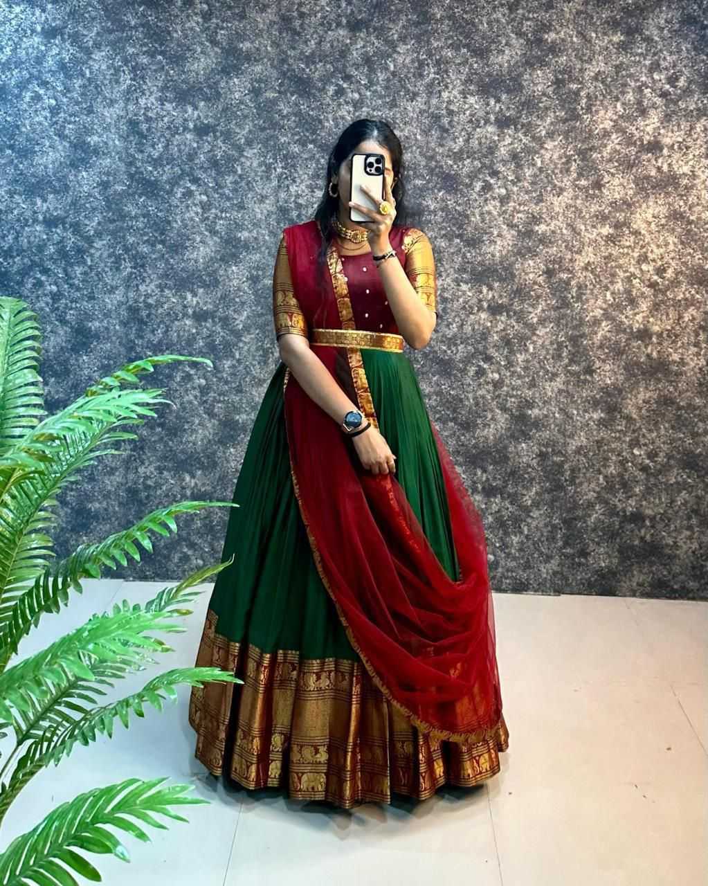 Ynf Silk RIN235 1038 Gowns Wholesale Fancy Gowns Party Gowns Simple Gowns Manufacturer- Kapda Export