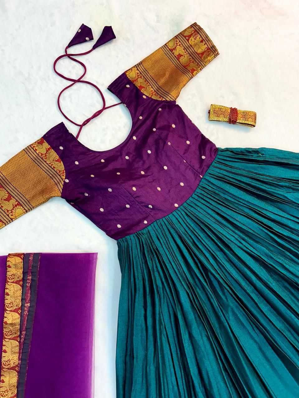 Ynf Silk RIN235 1038 Gowns Wholesale Fancy Gowns Party Gowns Simple Gowns Manufacturer- Kapda Export