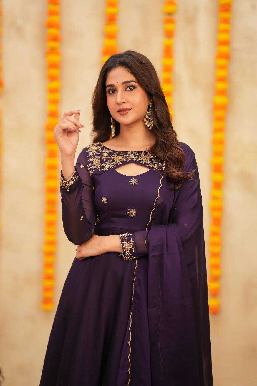 Ynf Soft Cotton KESH210 2388 Gowns Wholesale Fancy Gowns Designer Gowns Floral Print Gowns Manufacturer- Kapda Export