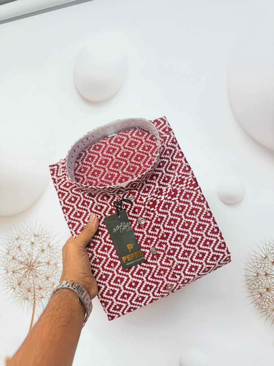 Ynf Soft Cotton KESH620 KGF Mens Wear Wholesale Mens Kurtas Men Chikan Kurta Embroidered Kurta Pajama Manufacturer- Kapda Export