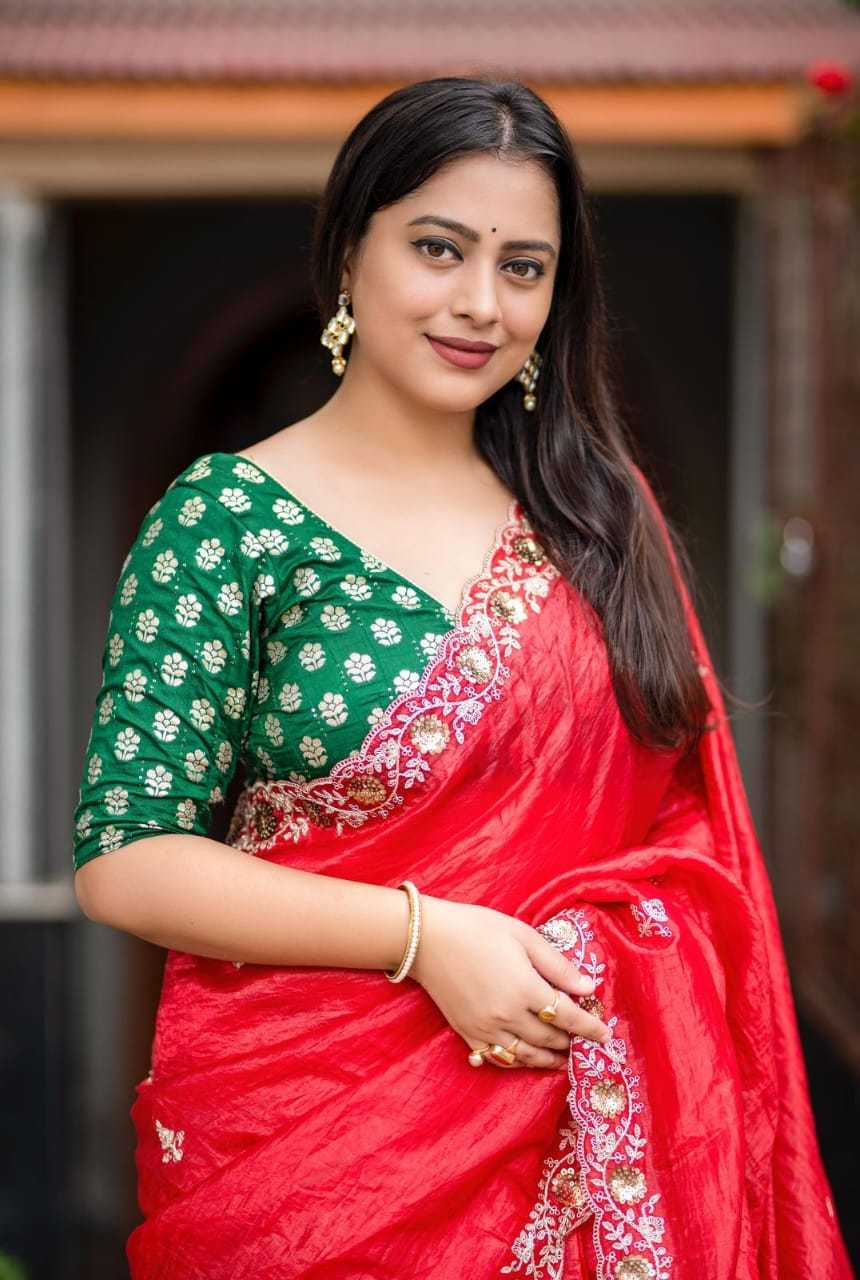 Ynf Soft Gold Crush KESH433 493 Sarees Festive Collections Wholesale Embroidered Sarees Red Sarees Zari Sarees Manufacturer- Kapda Export