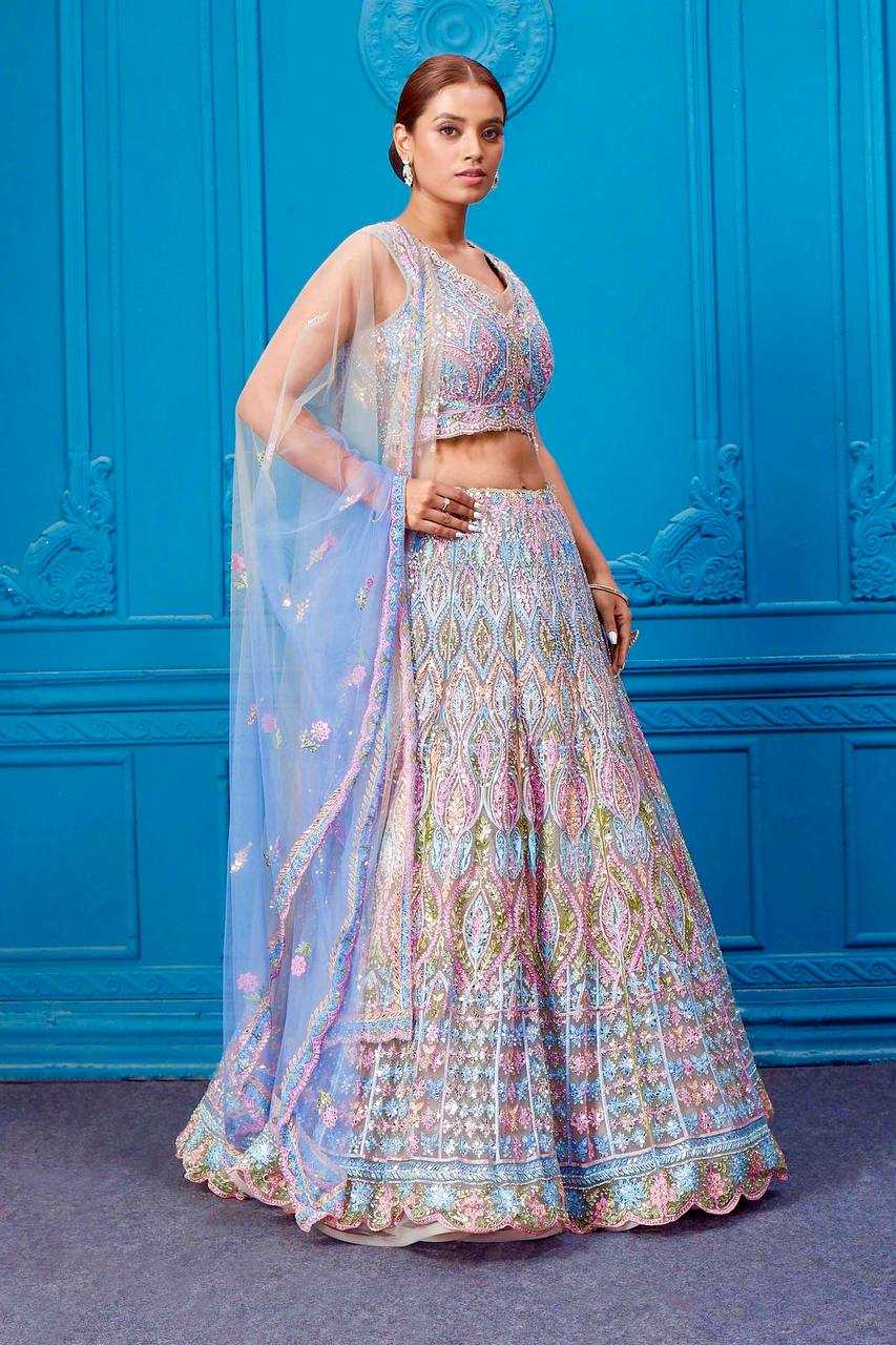 Ynf Soft Net KESH528 1058 Lehengas Wholesale Bridal Lehenga Embroidered Lehenga Mirror Work Lehenga Sequins Lehenga Lehenga With Cancan Manufacturer- Kapda Export