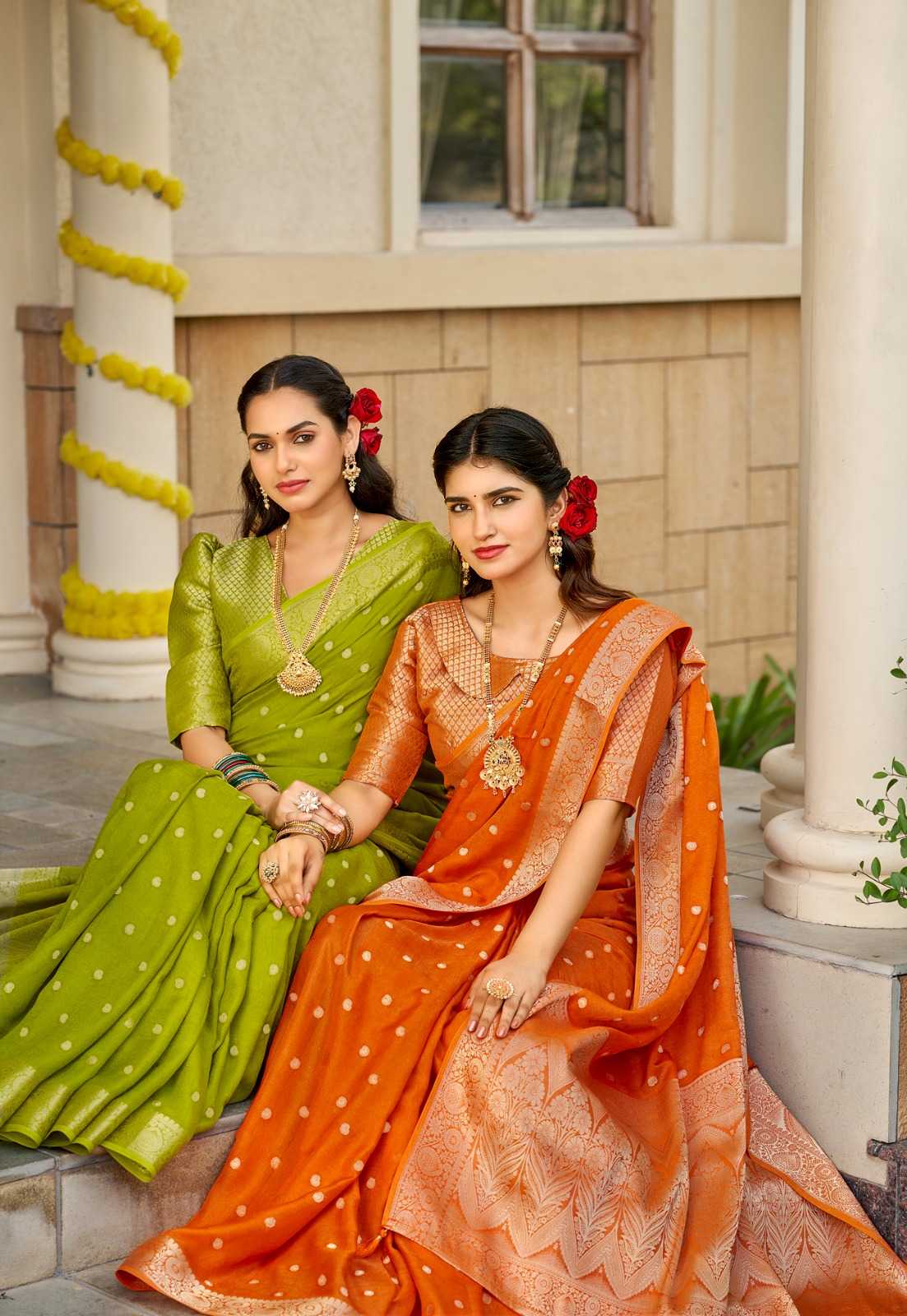 Ynf Soft Vichitra RIN203 BARORA Silk Sarees Wholesale Banarasi Silk Sarees Heavy Silk Sarees Printed Silk Saree Manufacturer- Kapda Export