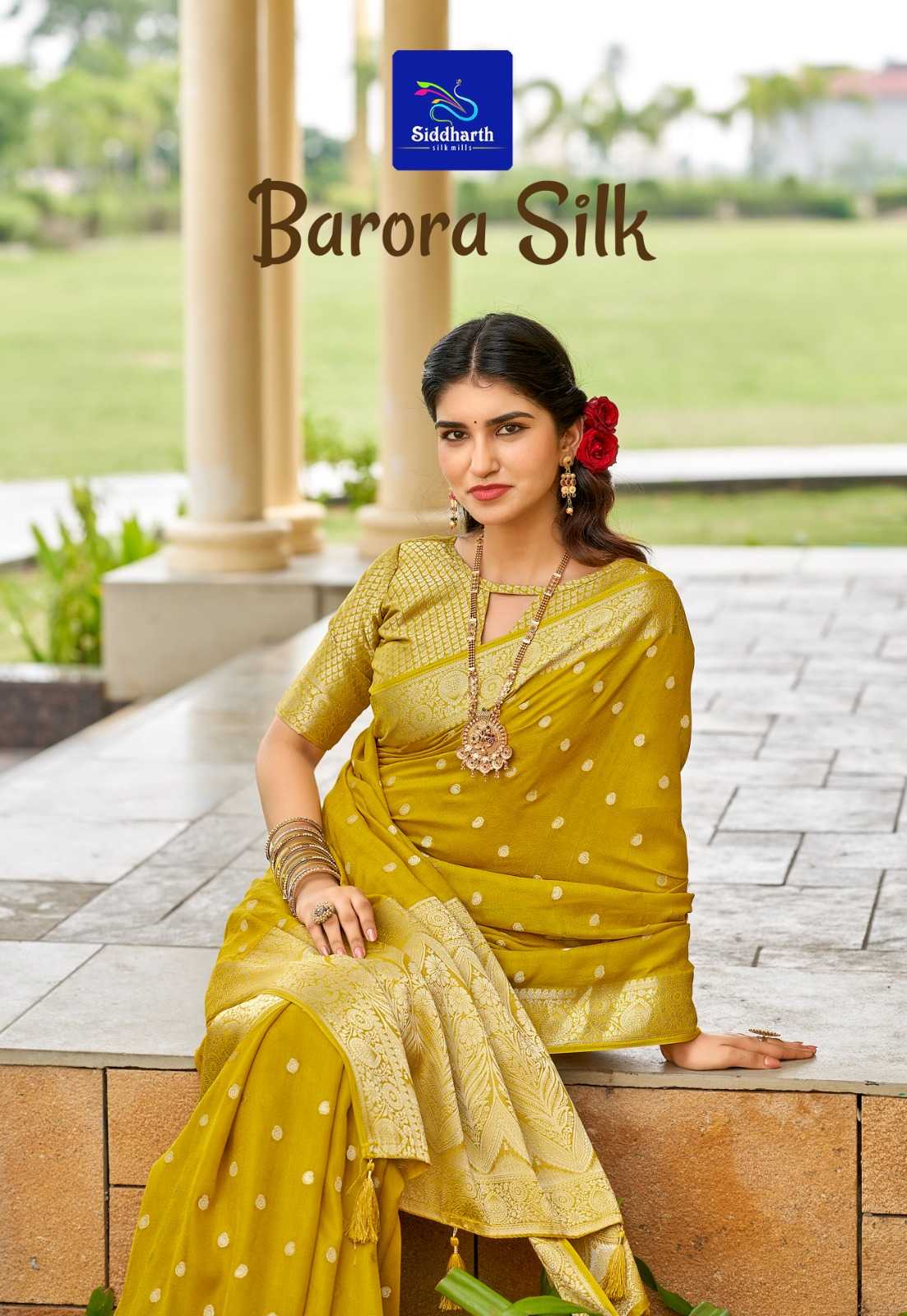 Ynf Soft Vichitra RIN203 BARORA Silk Sarees Wholesale Banarasi Silk Sarees Heavy Silk Sarees Printed Silk Saree Manufacturer- Kapda Export