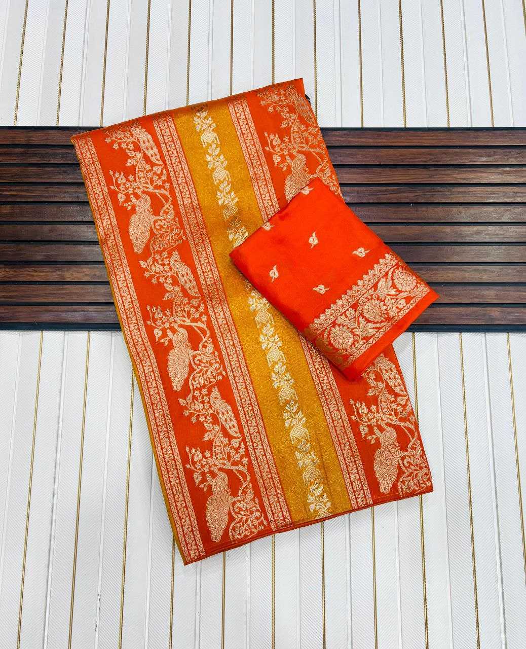 Ynf Tissue Silk RIN225 1007 Sarees Festive Collections Wholesale Tissue Silk Saree Nylon Sarees Sarees With Blouse Manufacturer- Kapda Export
