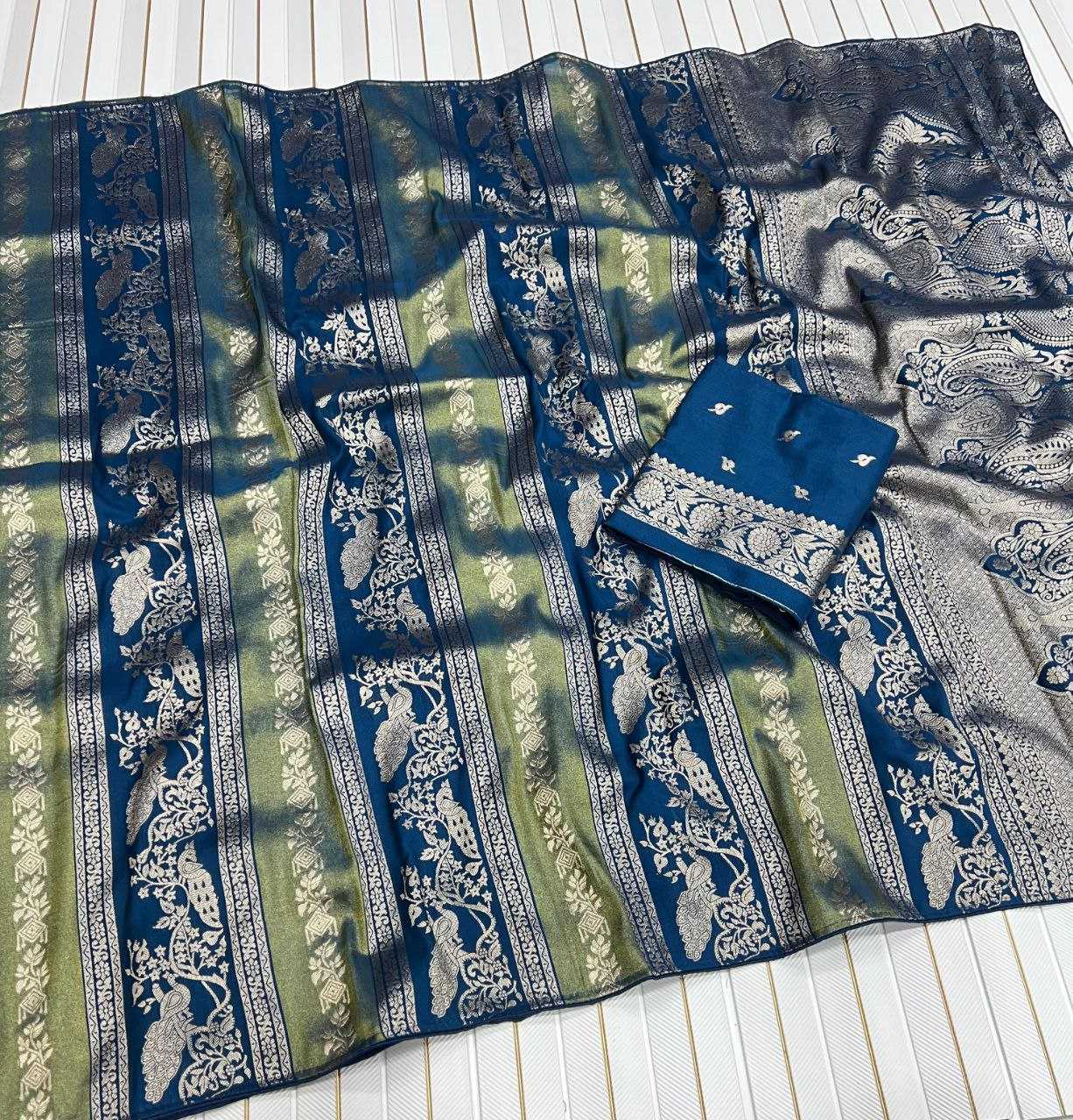 Ynf Tissue Silk RIN225 1007 Sarees Festive Collections Wholesale Tissue Silk Saree Nylon Sarees Sarees With Blouse Manufacturer- Kapda Export