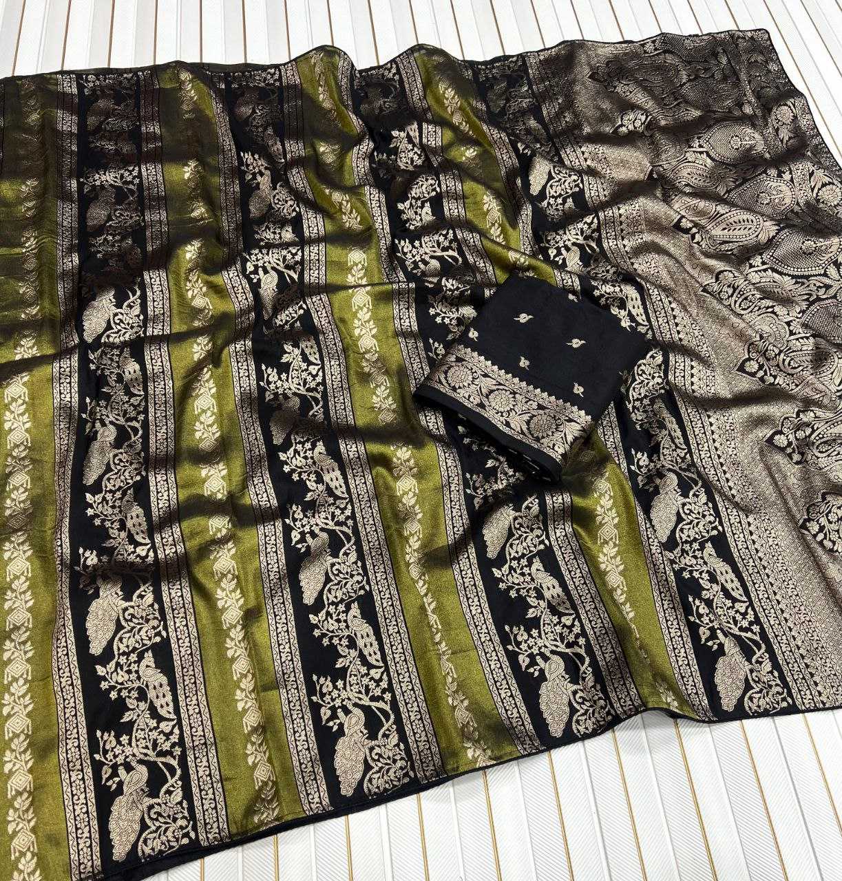 Ynf Tissue Silk RIN225 1007 Sarees Festive Collections Wholesale Tissue Silk Saree Nylon Sarees Sarees With Blouse Manufacturer- Kapda Export