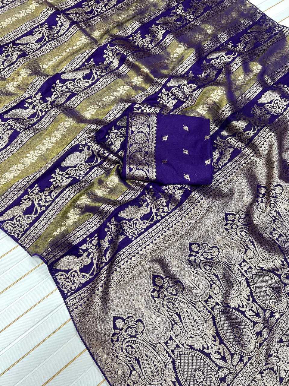 Ynf Tissue Silk RIN225 1007 Sarees Festive Collections Wholesale Tissue Silk Saree Nylon Sarees Sarees With Blouse Manufacturer- Kapda Export