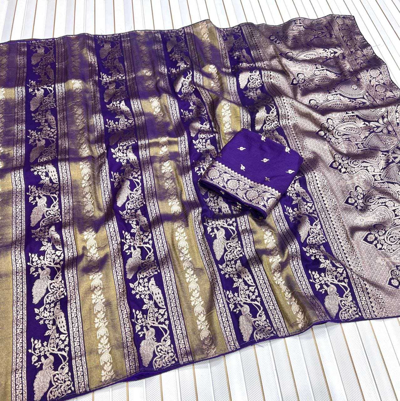 Ynf Tissue Silk RIN225 1007 Sarees Festive Collections Wholesale Tissue Silk Saree Nylon Sarees Sarees With Blouse Manufacturer- Kapda Export