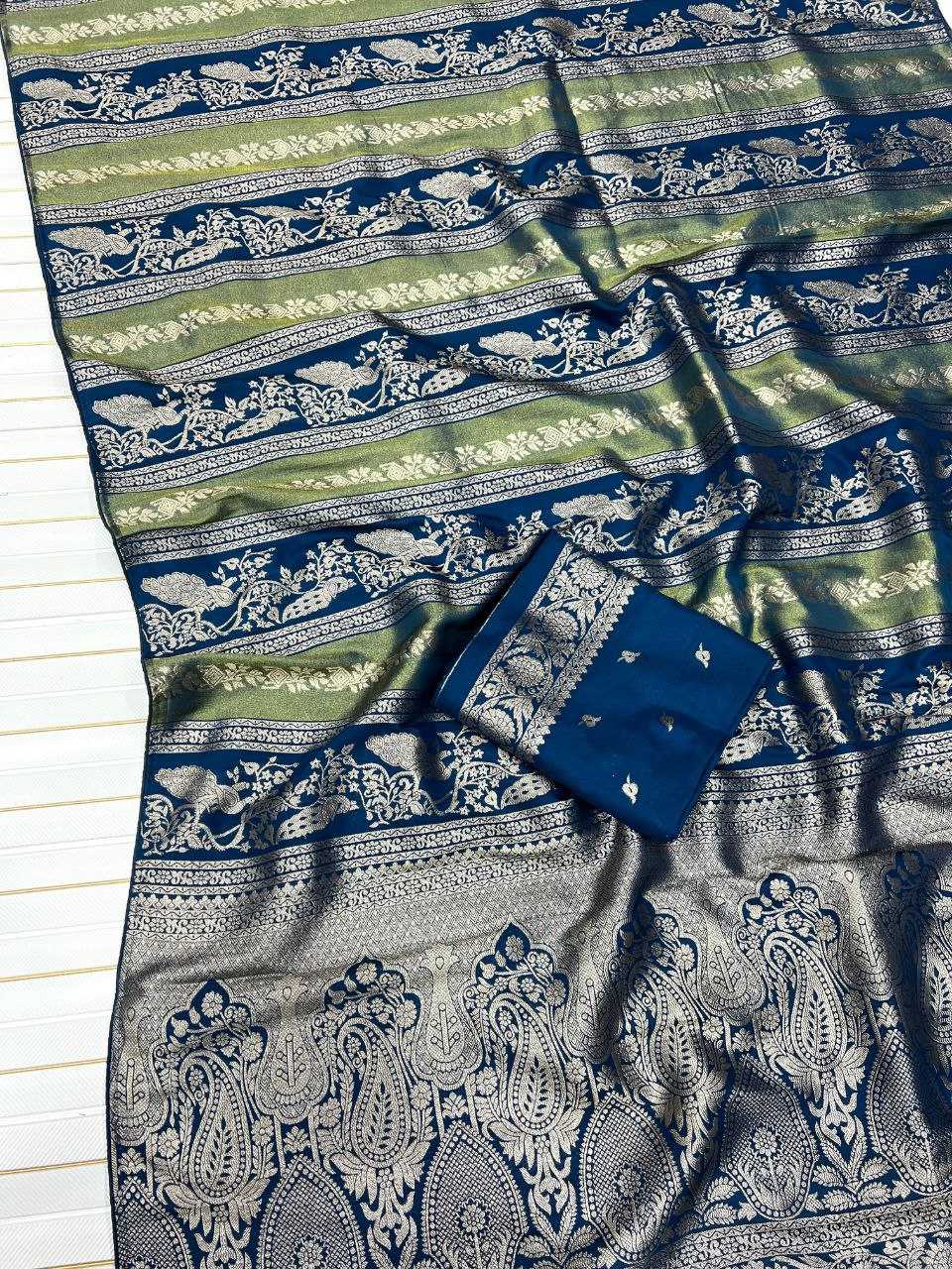 Ynf Tissue Silk RIN225 1007 Sarees Festive Collections Wholesale Tissue Silk Saree Nylon Sarees Sarees With Blouse Manufacturer- Kapda Export