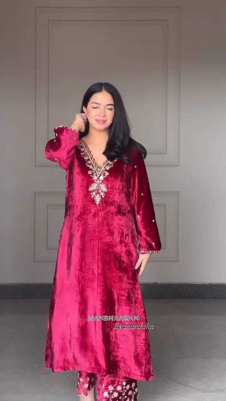 Ynf Velvet RIN141 2025 Kurti Wholesale Workwear Kurtis Designer Kurtis Ladies Kurti Manufacturer- Kapda Export