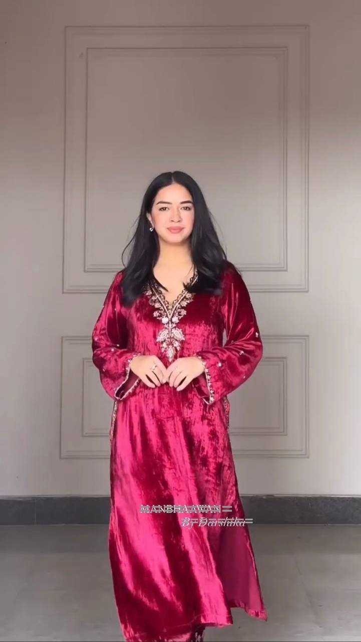 Ynf Velvet RIN141 2025 Kurti Wholesale Workwear Kurtis Designer Kurtis Ladies Kurti Manufacturer- Kapda Export