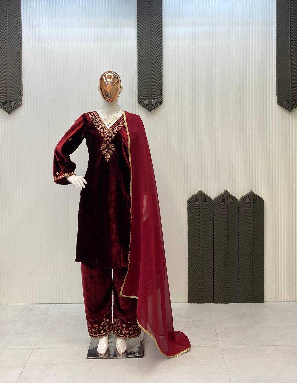 Ynf Velvet RIN141 2025 Kurti Wholesale Workwear Kurtis Designer Kurtis Ladies Kurti Manufacturer- Kapda Export