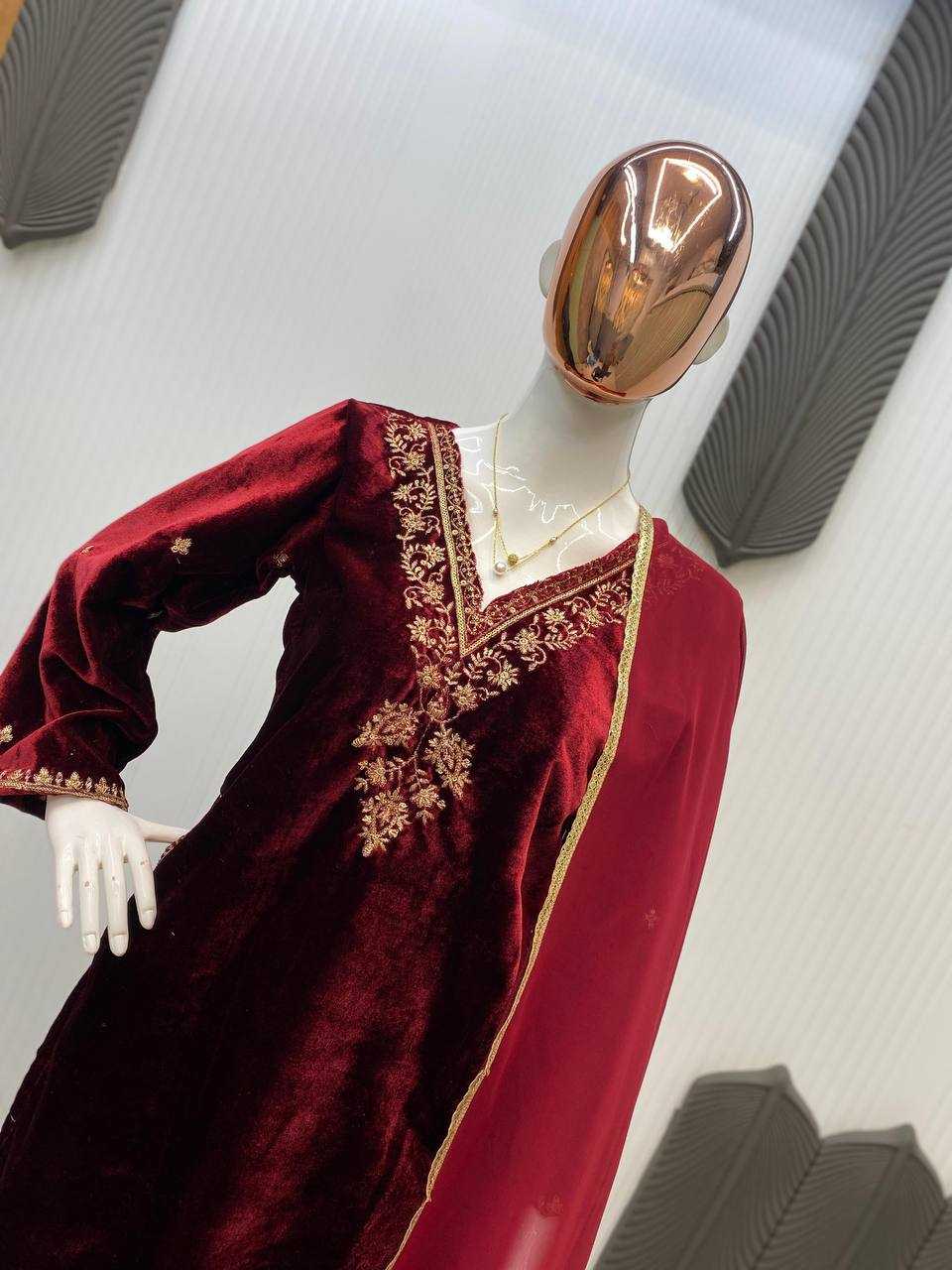 Ynf Velvet RIN141 2025 Kurti Wholesale Workwear Kurtis Designer Kurtis Ladies Kurti Manufacturer- Kapda Export