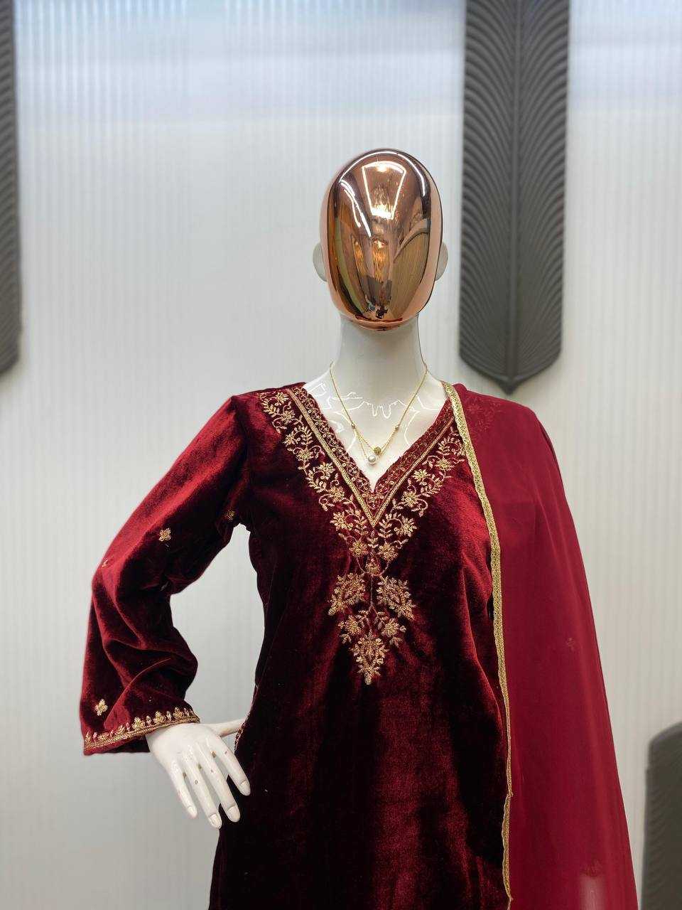 Ynf Velvet RIN141 2025 Kurti Wholesale Workwear Kurtis Designer Kurtis Ladies Kurti Manufacturer- Kapda Export