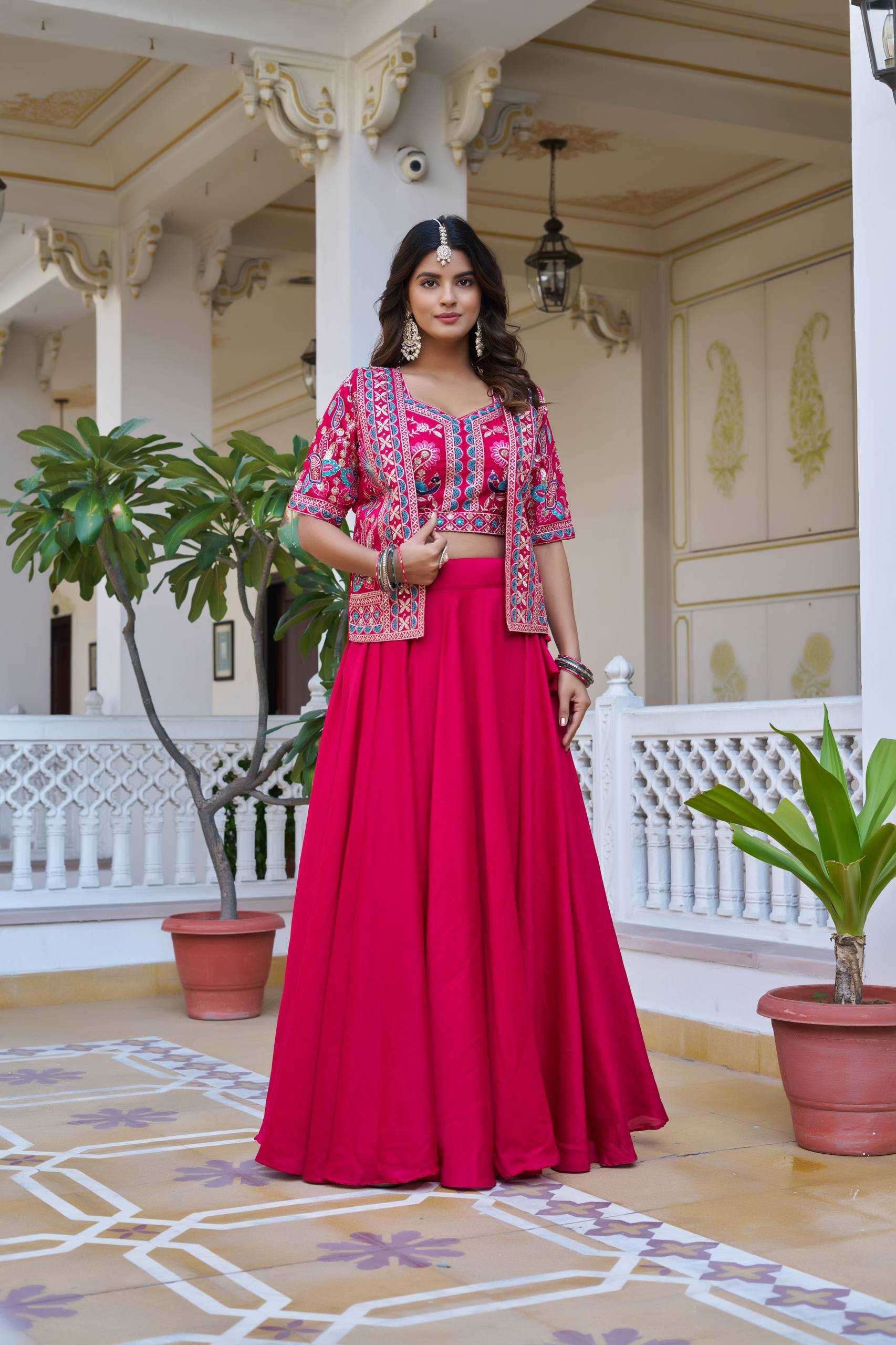 Ynf Vichitra Silk KESH498 142 Lehengas Wholesale Fancy Lehenga Celebrity Lehenga Jacket Style Lehenga Manufacturer- Kapda Export