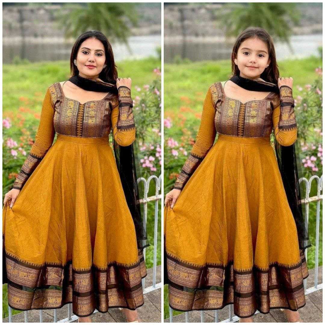 Ynf Vichitra Silk KESH550 282 Suits & Dresses Mother & Daughter Combo Festive Collections Wholesale Zari Work Suit Silk Dresses Mother Daughter Casual Dresses Manufacturer- Kapda Export