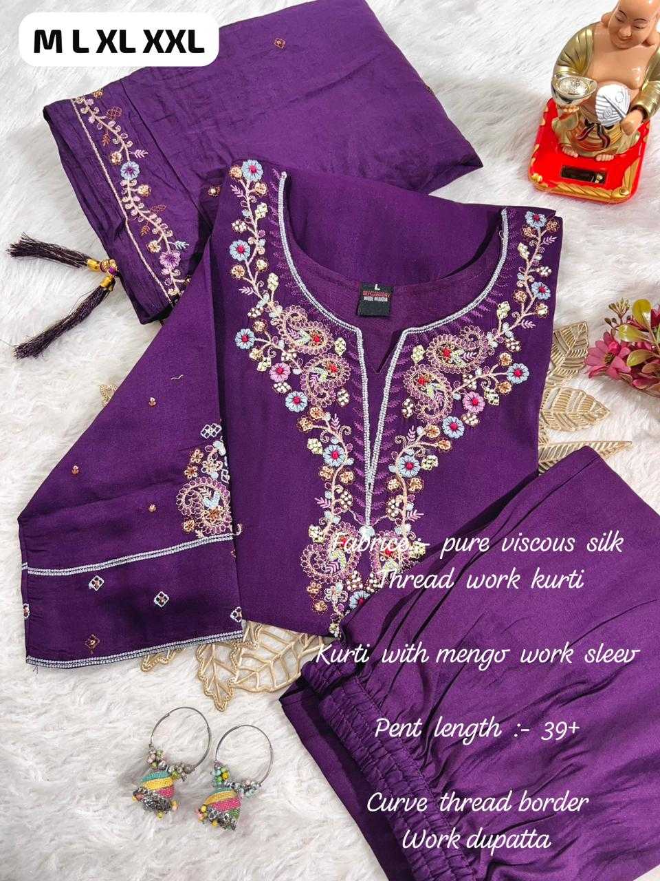 Ynf Viscose KESH594 SHOWROOM Kurti Wholesale Long Kurtis Embroidered Kurtis Full Sleeve Kurti Manufacturer- Kapda Export