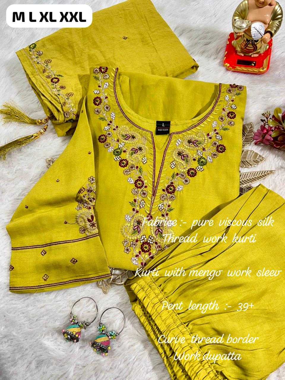 Ynf Viscose KESH594 SHOWROOM Kurti Wholesale Long Kurtis Embroidered Kurtis Full Sleeve Kurti Manufacturer- Kapda Export