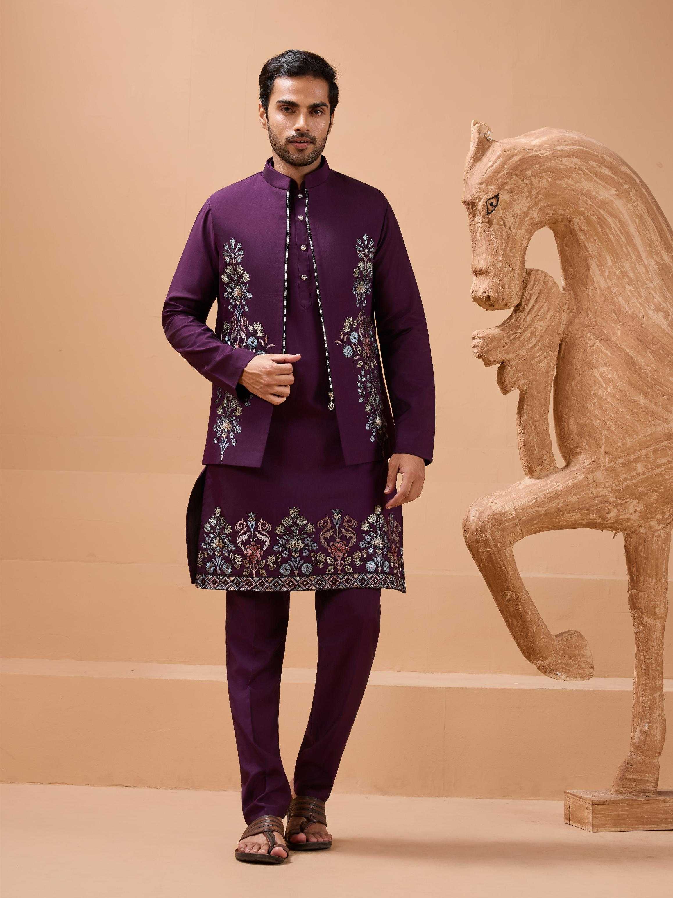 Ynf Viscose RIN202 21021 Mens Wear Wholesale Mens Kurta Pyjama Silk Kurta Men Wedding kurta Manufacturer- Kapda Export