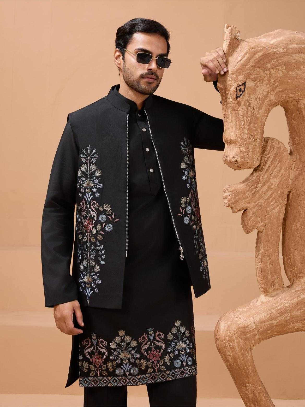 Ynf Viscose RIN202 21021 Mens Wear Wholesale Mens Kurta Pyjama Silk Kurta Men Wedding kurta Manufacturer- Kapda Export