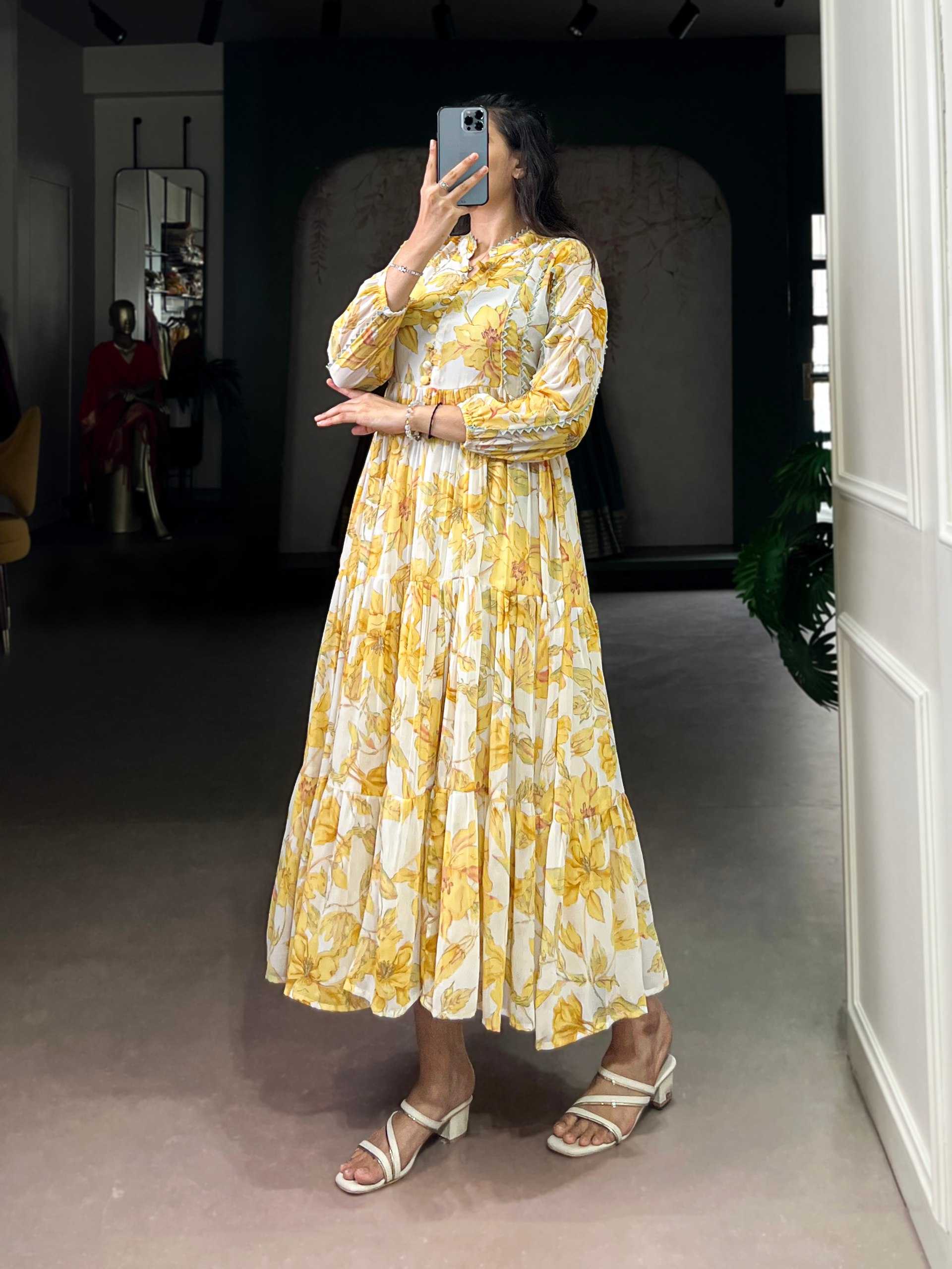 Ynf WEIGHTLESS KESH134 4502 Suits & Dresses Festive Collections Wholesale Party Wear Dresses Printed Dresses Gown Dresses Manufacturer- Kapda Export