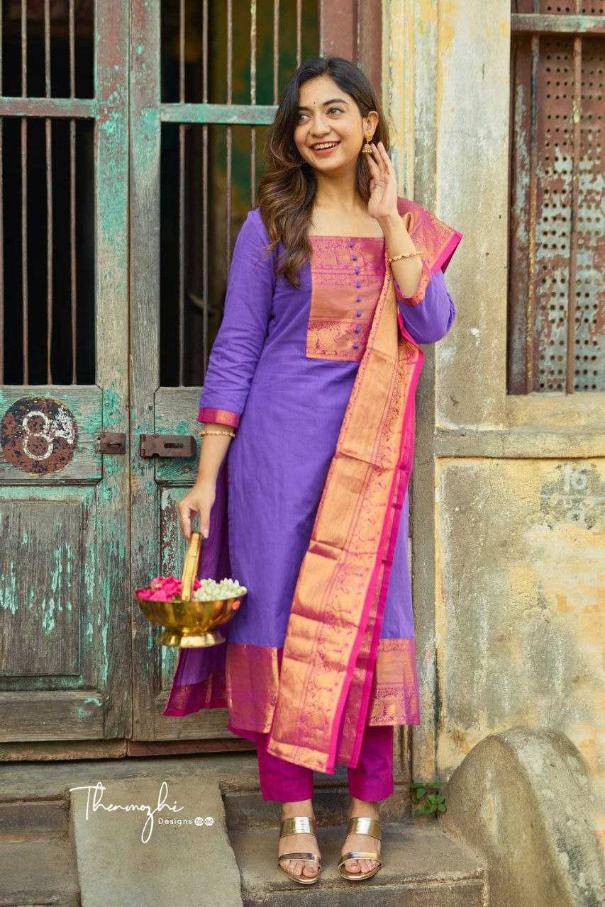 Ynf Banarasi Cotton KESH640 JENI Suits & Dresses Wholesale Designer Suits Silk Suits Long Kurti Suits Manufacturer- Kapda Export