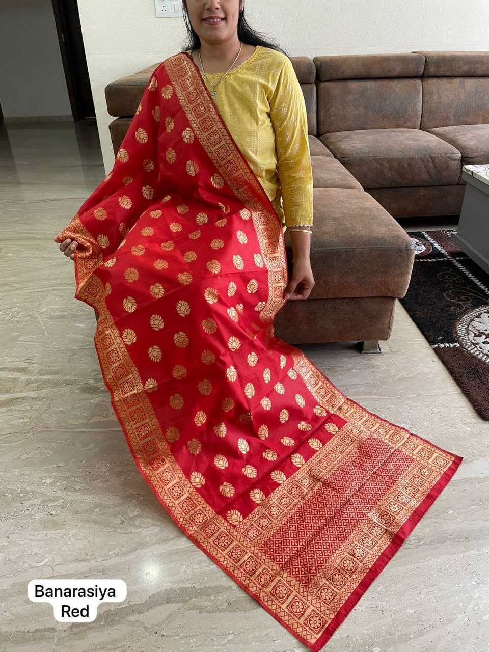 Ynf Banarasi Jacquard KESH482 Banarasiya Duppatas Festive Collections Wholesale Printed Duppata Manufacturer- Kapda Export