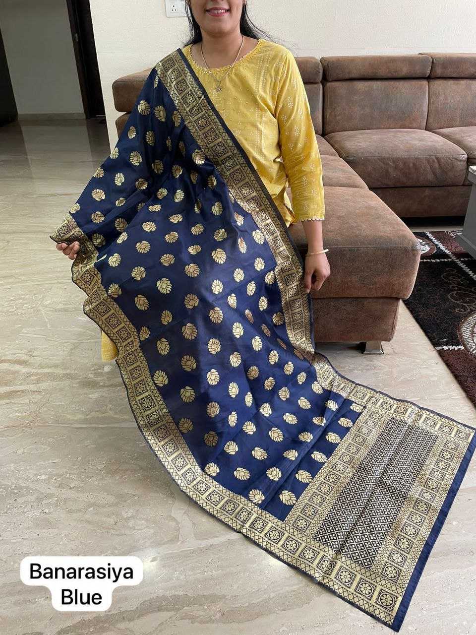 Ynf Banarasi Jacquard KESH482 Banarasiya Duppatas Festive Collections Wholesale Printed Duppata Manufacturer- Kapda Export