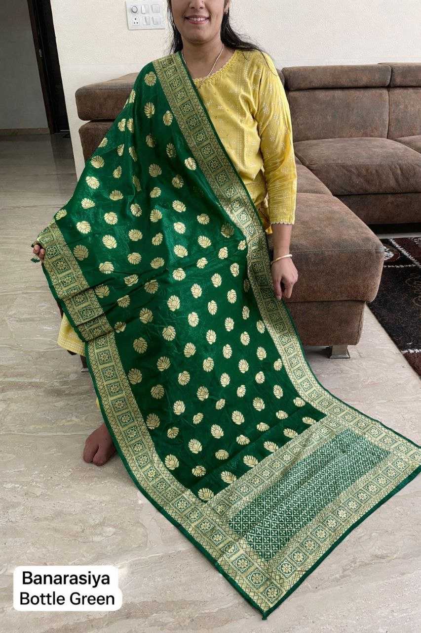 Ynf Banarasi Jacquard KESH482 Banarasiya Duppatas Festive Collections Wholesale Printed Duppata Manufacturer- Kapda Export