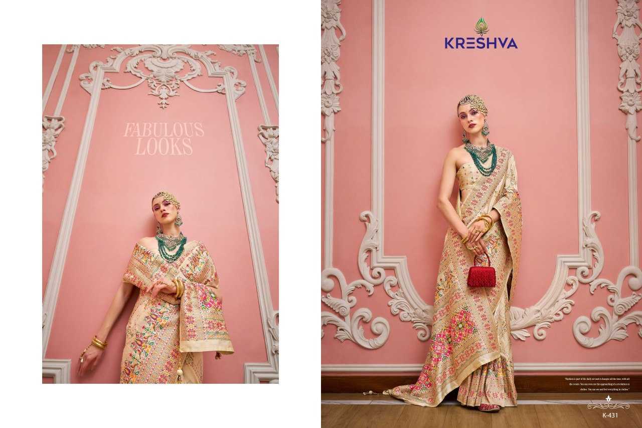 Ynf Banarasi Soft Silk KESH113 Kreshva Kashmir Vol-4 429 Silk Sarees Wholesale Banarasi Silk Sarees Heavy Silk Sarees Printed Silk Saree Manufacturer- Kapda Export