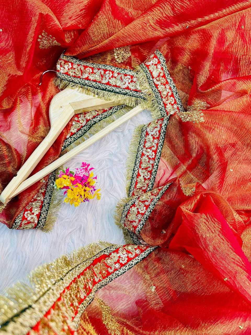 Ynf Banarasi Soft Silk KESH488 laiba Sarees Wholesale Ladies Sarees Sequence Sarees Embroidered Sarees Manufacturer- Kapda Export