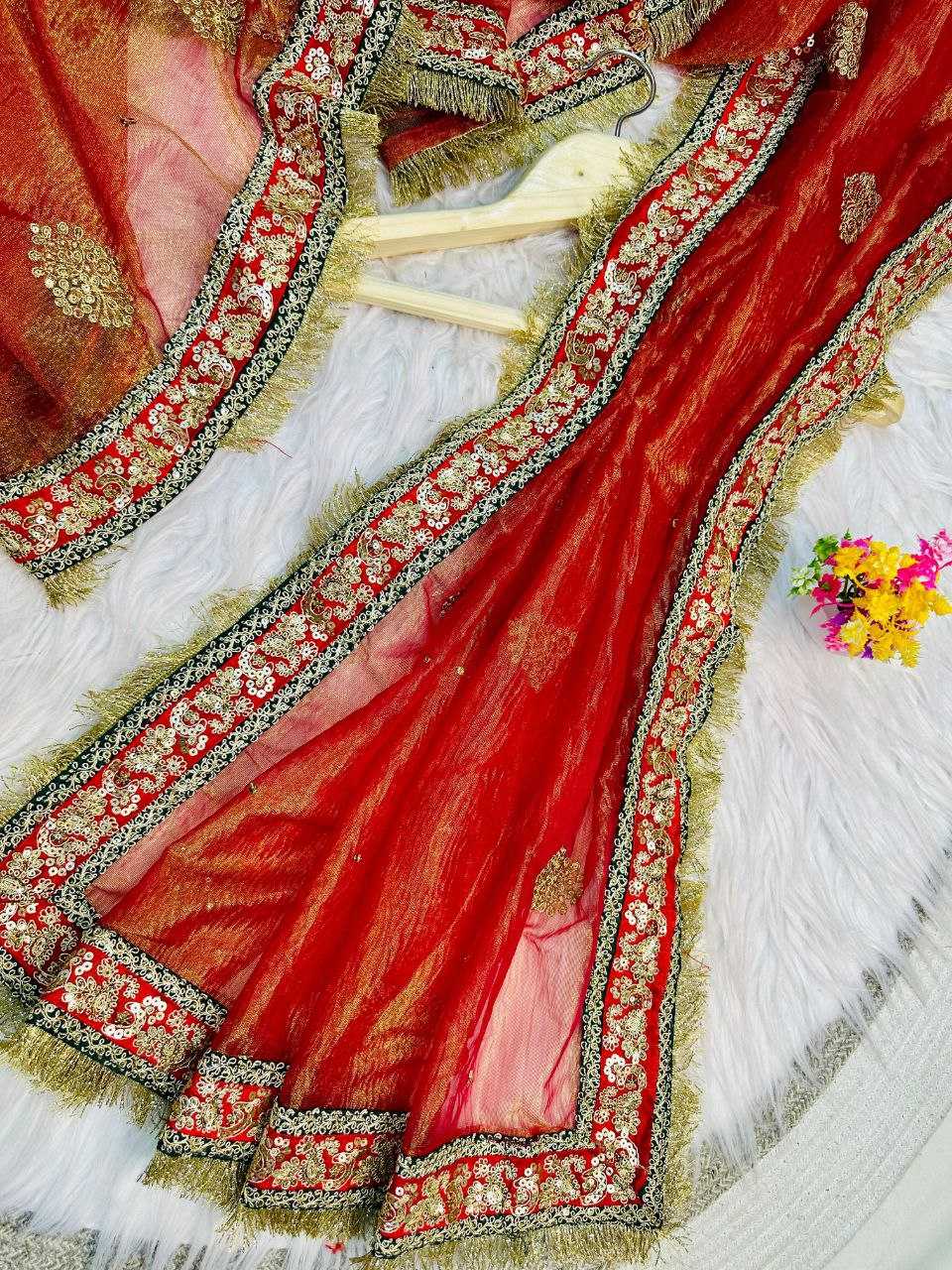 Ynf Banarasi Soft Silk KESH488 laiba Sarees Wholesale Ladies Sarees Sequence Sarees Embroidered Sarees Manufacturer- Kapda Export