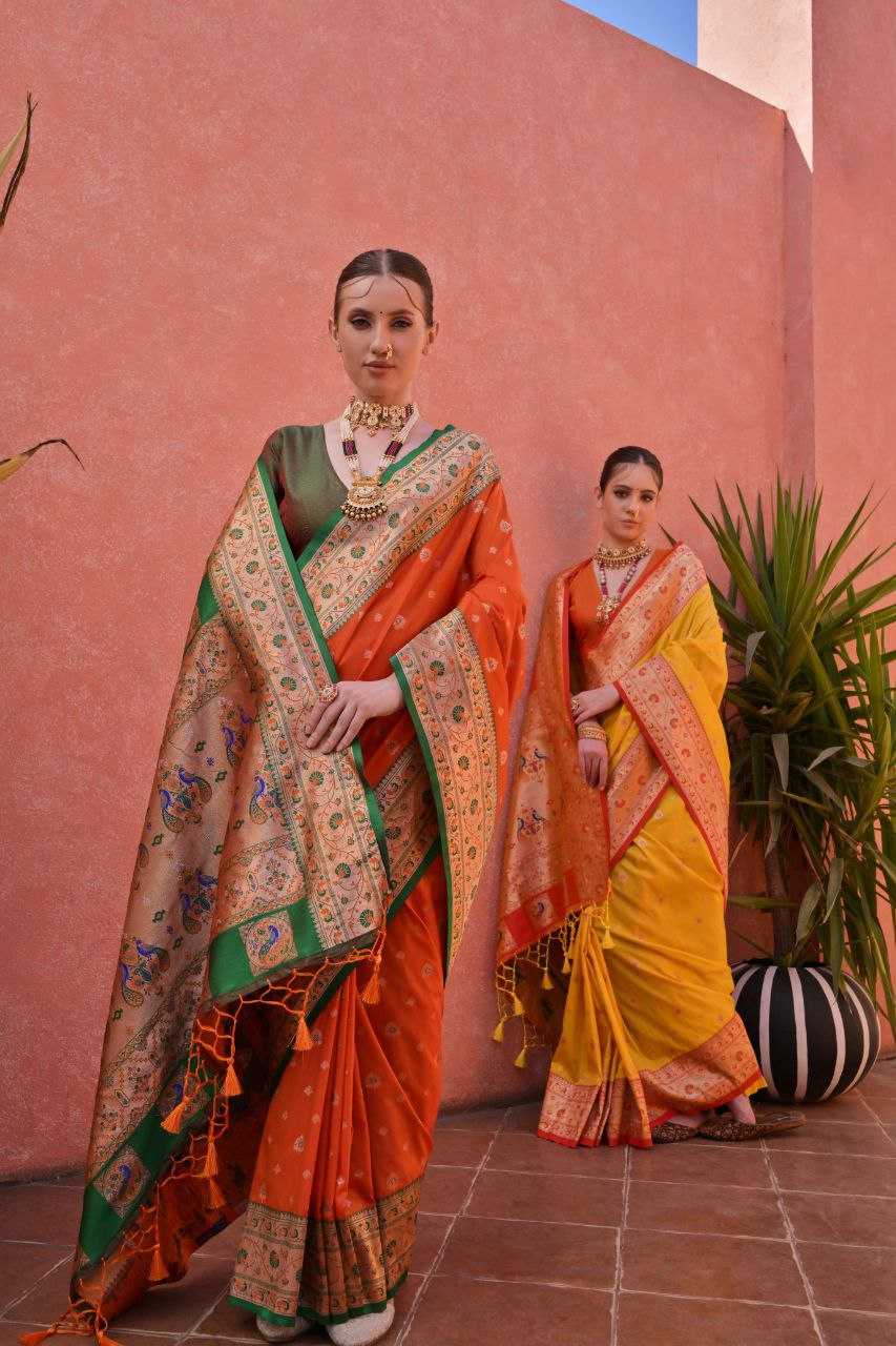 Ynf Banarasi Soft Silk KESH532 PAITHANI NISHA Silk Sarees Festive Collections Wholesale Banarasi Silk Sarees Paithani Sarees Gudi Padwa Collections Manufacturer- Kapda Export