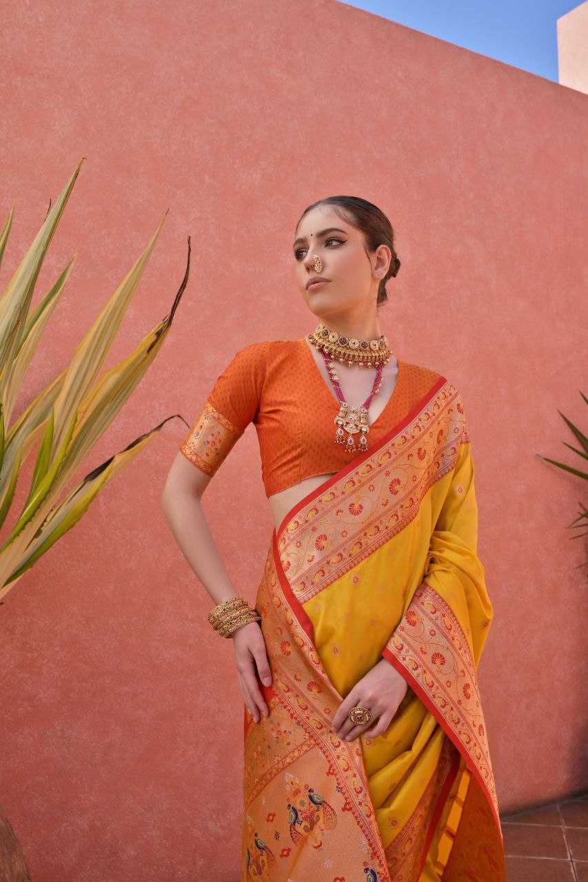 Ynf Banarasi Soft Silk KESH532 PAITHANI NISHA Silk Sarees Festive Collections Wholesale Banarasi Silk Sarees Paithani Sarees Gudi Padwa Collections Manufacturer- Kapda Export