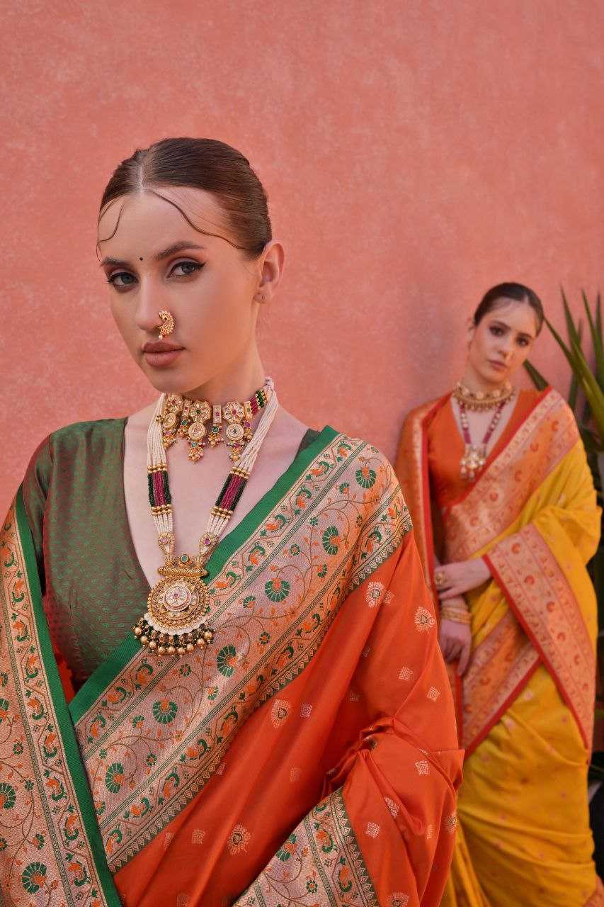 Ynf Banarasi Soft Silk KESH532 PAITHANI NISHA Silk Sarees Festive Collections Wholesale Banarasi Silk Sarees Paithani Sarees Gudi Padwa Collections Manufacturer- Kapda Export