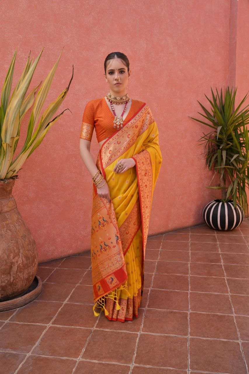 Ynf Banarasi Soft Silk KESH532 PAITHANI NISHA Silk Sarees Festive Collections Wholesale Banarasi Silk Sarees Paithani Sarees Gudi Padwa Collections Manufacturer- Kapda Export