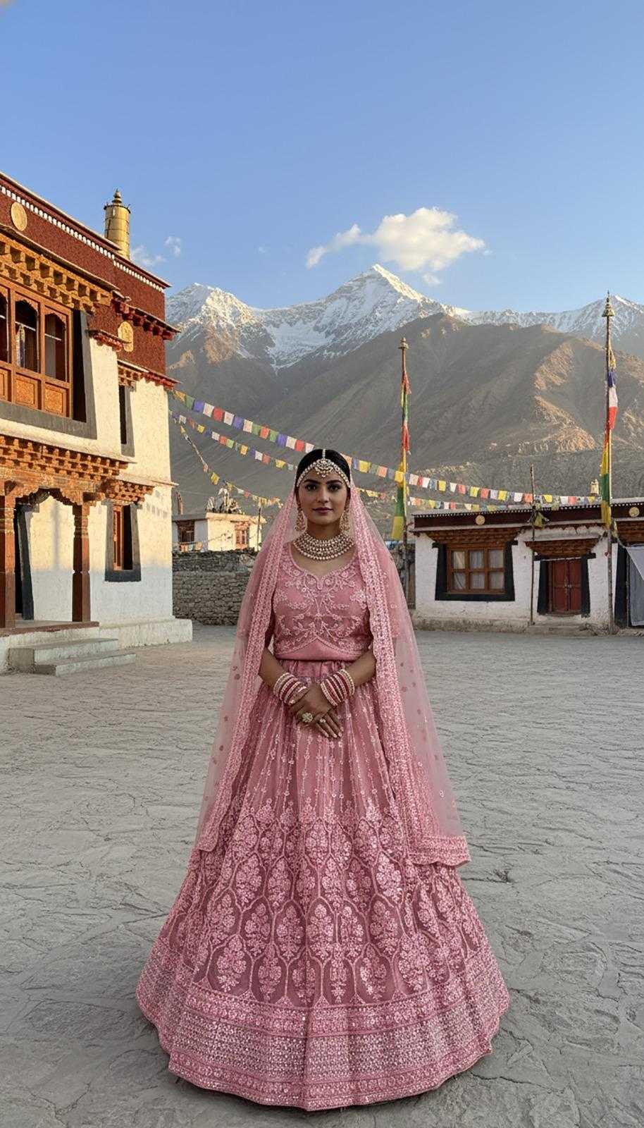 Ynf Butterfly Net KESH481 JARKAN Lehengas Wholesale Wedding Lehenga Bollywood Lehenga Choli Lehenga For Mehndi Manufacturer- Kapda Export