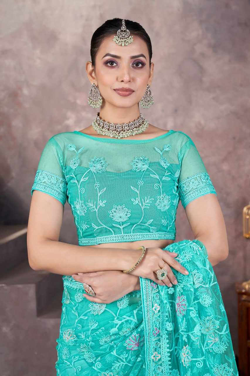 Ynf Butterfly Net KESH621 5100 Sarees Wholesale Fancy Sarees Ladies Sarees Sequence Sarees Embroidered Sarees Manufacturer- Kapda Export