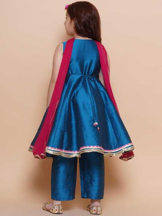 Ynf Chanderi Silk KESH642 033 Kids Wear Wholesale Kids Traditional Outfits Kids Kurta Pajama Kids Festive Wear Manufacturer- Kapda Export