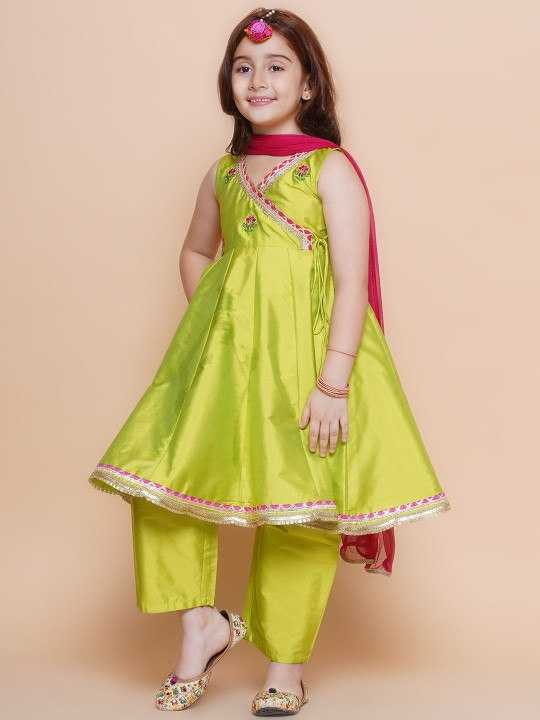 Ynf Chanderi Silk KESH642 033 Kids Wear Wholesale Kids Traditional Outfits Kids Kurta Pajama Kids Festive Wear Manufacturer- Kapda Export